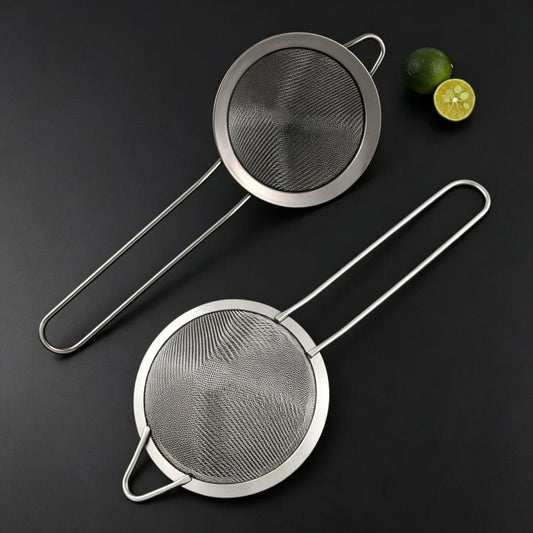 LsCook 8.5cm Stainless Steel Strainer Pointed-Handle Oil Strainer, Pointed-Handle Base