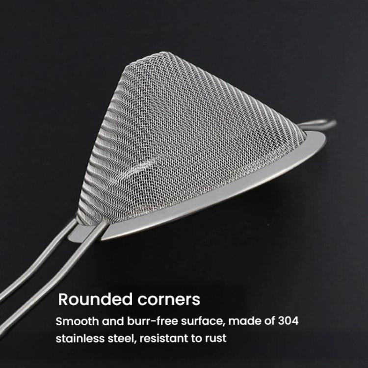 LsCook 8.5cm Stainless Steel Strainer Pointed-Handle Oil Strainer, Pointed-Handle Base