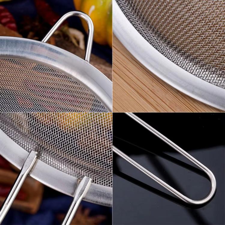 LsCook 8.5cm Stainless Steel Strainer Pointed-Handle Oil Strainer, Pointed-Handle Base