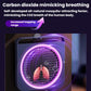 Mosquito killer with purple glowing ring and circular internal UV grid