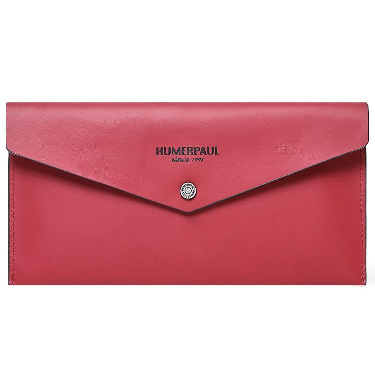 HUMERPAUL HU112 Leather Passport Pouch EnvelopeStyle Business Card Holder