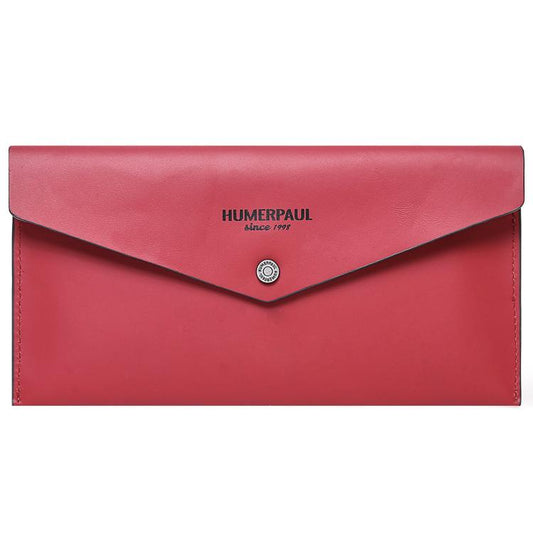 HUMERPAUL HU112 Leather Passport Pouch EnvelopeStyle Business Card Holder