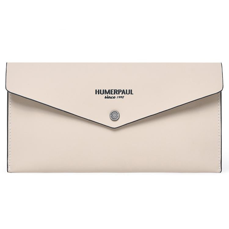 HUMERPAUL HU112 Leather Passport Pouch EnvelopeStyle Business Card Holder
