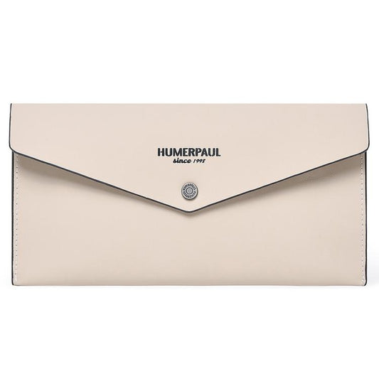 HUMERPAUL HU112 Leather Passport Pouch EnvelopeStyle Business Card Holder