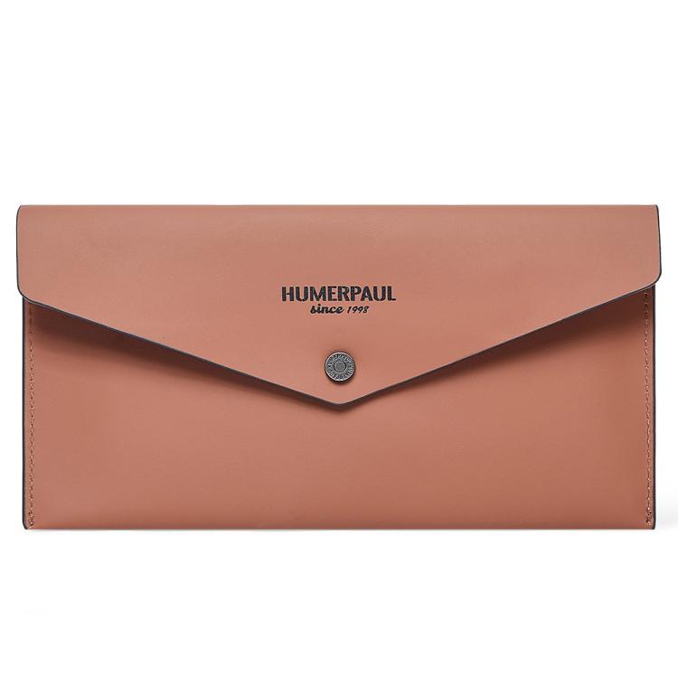 HUMERPAUL HU112 Leather Passport Pouch EnvelopeStyle Business Card Holder