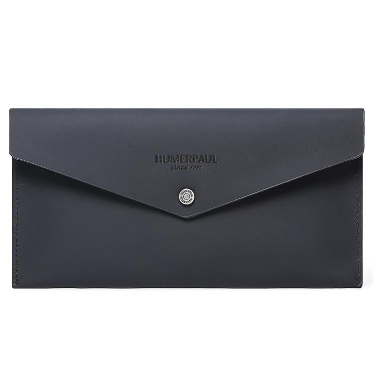 HUMERPAUL HU112 Leather Passport Pouch EnvelopeStyle Business Card Holder