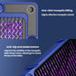 Blue electric mosquito trap with one-click control button and purple UV grid