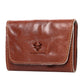 HUMERPAUL HU115 Hand-embossed Vegetable Tanned Leather Credit Card Wallet Coin Pouch