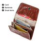 HUMERPAUL HU115 Hand-embossed Vegetable Tanned Leather Credit Card Wallet Coin Pouch