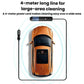 Corded handheld vacuum cleaner with long power cord and nozzle