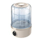 Mini portable washing machine with clear lid and khaki housing, front digital panel