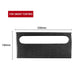 Black carbon-fiber glove box handle trim sticker with oval cutout, 330 x 140 mm