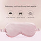 Light pink satin eye mask with double-sided elastic straps