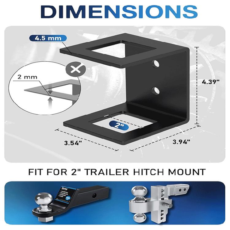 FS-2624 Storage Bracket For 2 Inch Trailer Hitch Receiver