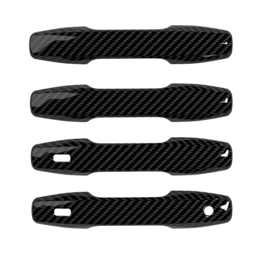 Carbon-fiber style door handle protective covers, 4-piece set for RAV4/Wildlander