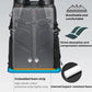 Padded back panel and shoulder straps with shock-absorbing cushioning design
