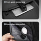 Front quick-access pocket and side pocket with secure straps inside the backpack