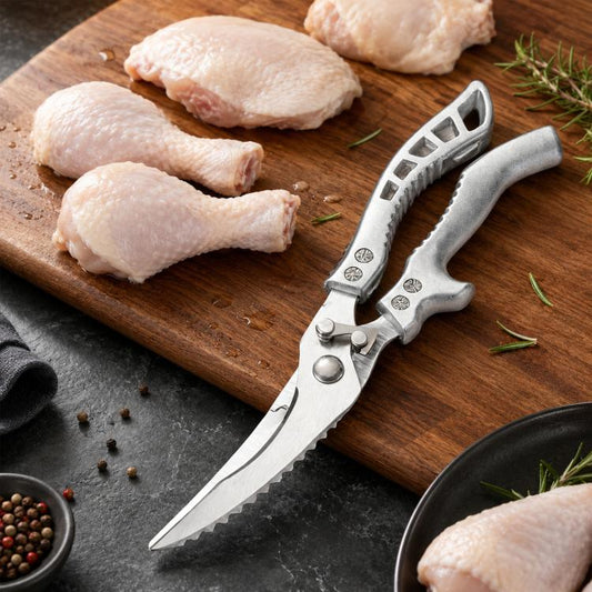LsCook High Hardness Stainless Steel Heavy-Duty Chicken Bone Scissors Multi-Functional Kitchen Shears for Home Use