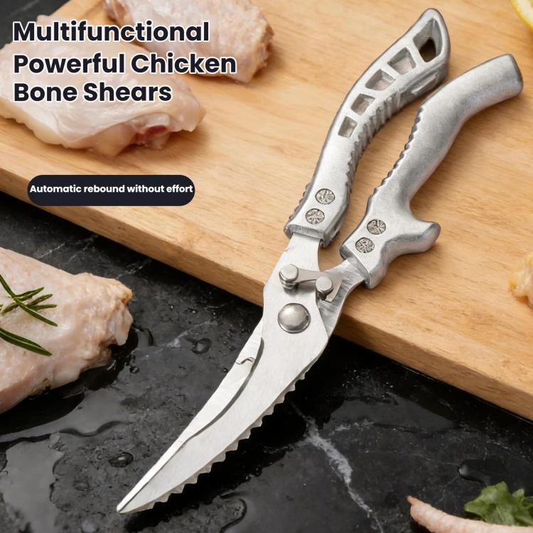 LsCook High Hardness Stainless Steel Heavy-Duty Chicken Bone Scissors Multi-Functional Kitchen Shears for Home Use