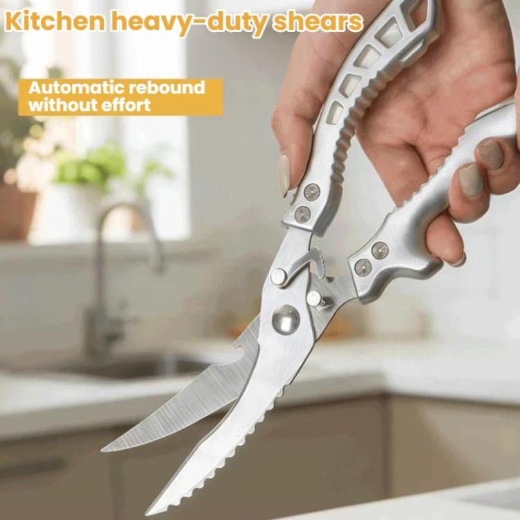 LsCook High Hardness Stainless Steel Heavy-Duty Chicken Bone Scissors Multi-Functional Kitchen Shears for Home Use