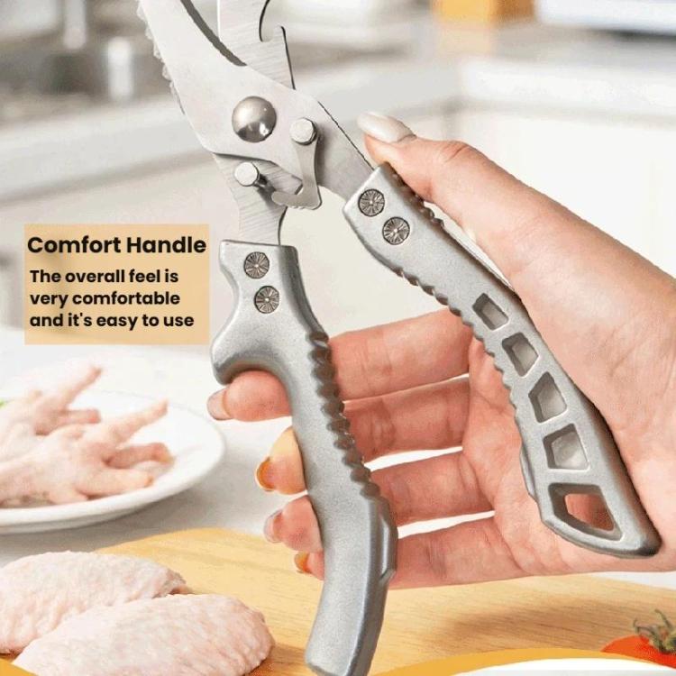 LsCook High Hardness Stainless Steel Heavy-Duty Chicken Bone Scissors Multi-Functional Kitchen Shears for Home Use