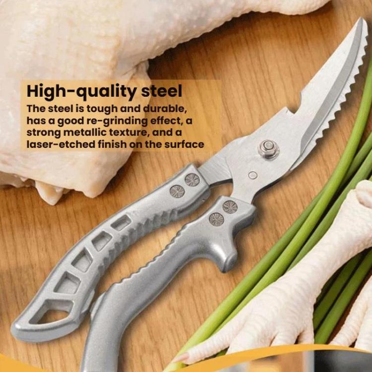 LsCook High Hardness Stainless Steel Heavy-Duty Chicken Bone Scissors Multi-Functional Kitchen Shears for Home Use