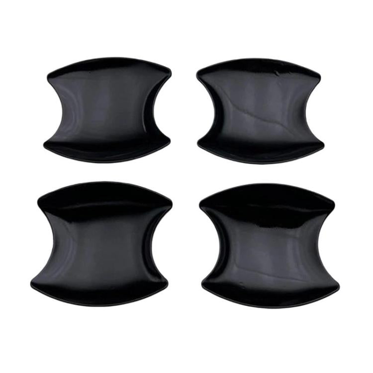 Black door cup anti-scratch panel stickers (4 pcs)