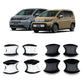 Assorted electroplated mirror-silver and black door cup anti-scratch panel stickers