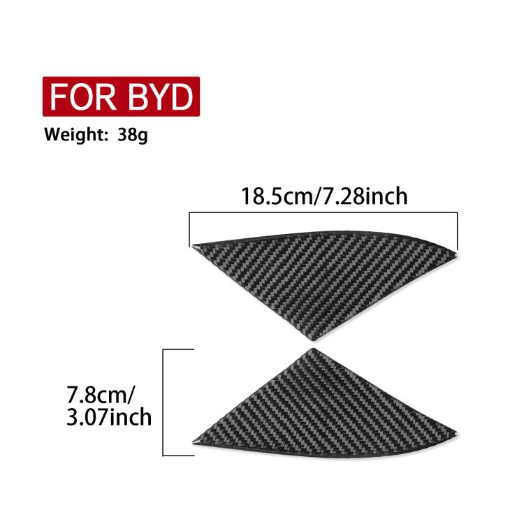 For 2022-2025 BYD Seal 2pcs /Set Car Interior Triangle Sticker