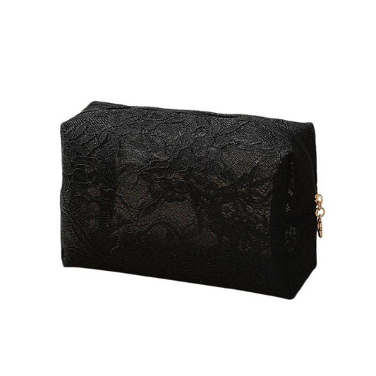 Large Capacity Lace Cosmetic Bag Portable Handheld Makeup Storage Bag