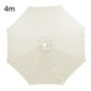 4m patio umbrella replacement canopy, light beige fabric with center vent and ribs