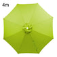 4m patio umbrella replacement canopy, grass green fabric with center vent and ribs