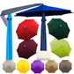 Assorted patio umbrella replacement canopies in multiple colors and sizes