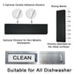 Black clean/dirty dishwasher magnet sign with CLEAN window and double-adhesive stickers