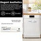 Stainless steel slide clean/dirty dishwasher magnet sign on dishwasher door