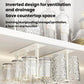Wine Cabinet Hanging Cup Rack Upside Down Beer Glass Holder, 2pcs, 4pcs