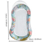 Inflatable water lounger with multicolor fruit and floral print plus glitter detail