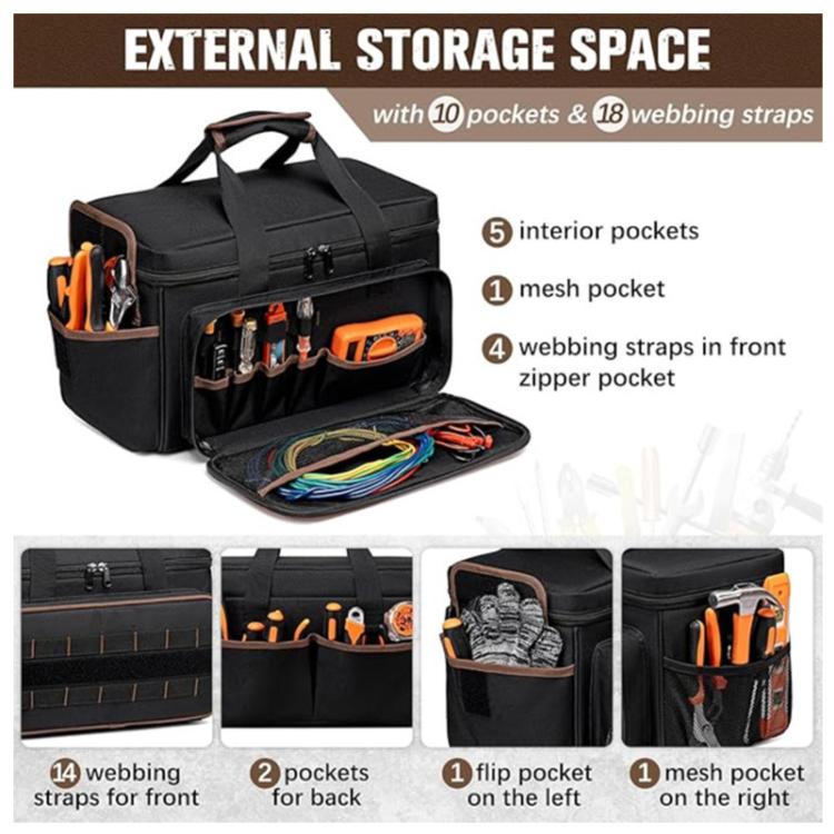 17-Inch Crossbody/Handbag Thickened Durable Tool Bag