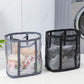 Large Mesh Laundry Basket With Handles Wall-Mounted & Foldable Dirty Clothes Hamper Portable Toy Storage Bag