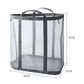 Large Mesh Laundry Basket With Handles Wall-Mounted & Foldable Dirty Clothes Hamper Portable Toy Storage Bag