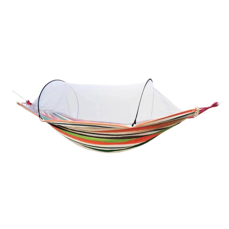 220 x 150cm Anti-rollover Mosquito Net Hammock Thickened Canvas Double Outdoor Swing Chair