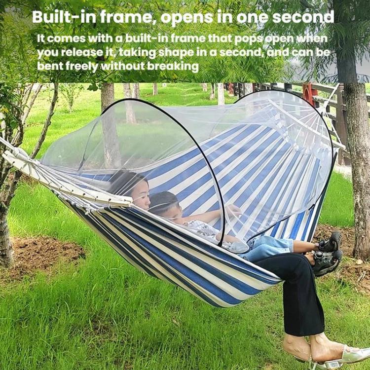 220 x 150cm Anti-rollover Mosquito Net Hammock Thickened Canvas Double Outdoor Swing Chair