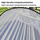 220 x 150cm Anti-rollover Mosquito Net Hammock Thickened Canvas Double Outdoor Swing Chair