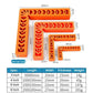 Right Angle Positioner Slabs Stitching Fixer L-Shaped Plastic Corner Brackets, 3 inch, 4 inch, 6 inch, 8 inch