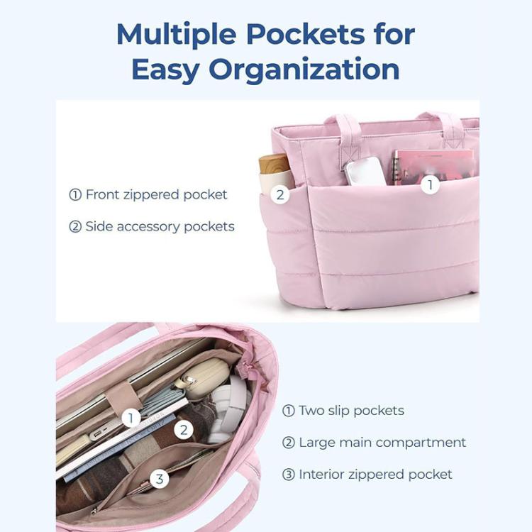 Large Capacity Multi-Compartment Tote Bag For Gym And Travel
