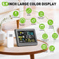 Wireless weather station on desk with large 5.9-inch color display