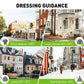 Temperature dressing guidance graphic with outdoor and indoor clothing icons
