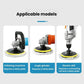 Wool polishing pads with sticky plate for angle grinders and electric drills