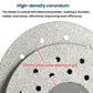 High-density corundum abrasive grinding disc, gray perforated wheel with center hub
