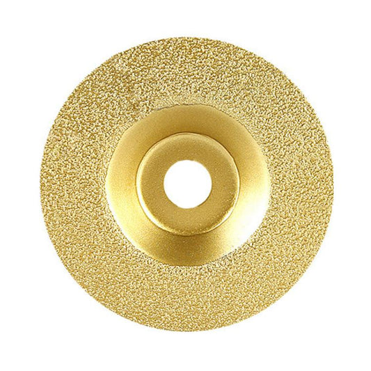 Diamond Cutting Disc Marble Brazed Cup Grinding Wheel Quartz Ceramic Tile Edge Grinding For Angle Grinder, Silver, Silver With Teeth, Gold, Gold With Teeth